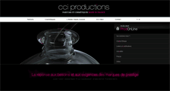 Desktop Screenshot of cciproductions.fr