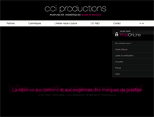 Tablet Screenshot of cciproductions.fr